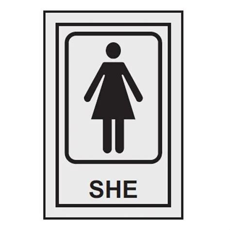 She Toilet Signs At Rs 90piece Toilet Sign Board Id 17140116988