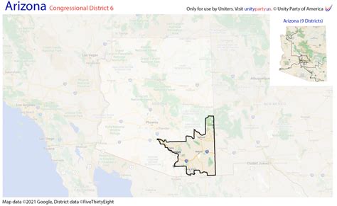 State Of Arizona Us Congressional District Maps Unity Party
