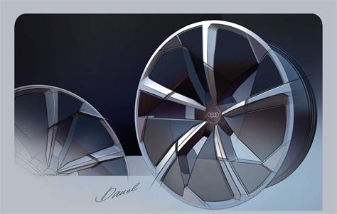 Audi Q4 E Tron Concept Wheel Sketch By Tünde Daniel Rims And Tires