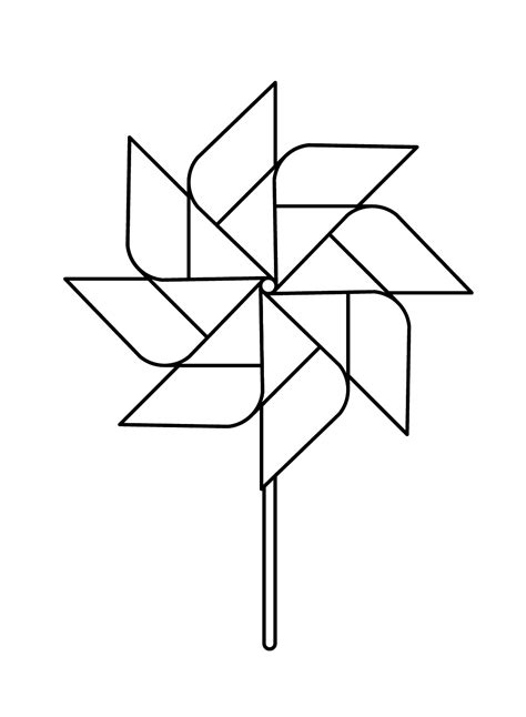 Pinwheel Coloring Pages Free Printable Coloring Pages