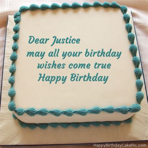 ️ Happy Birthday Cake For Justice