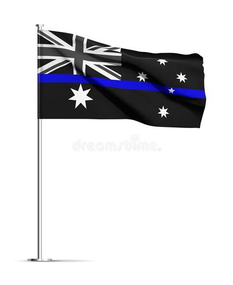 Distressed Flag Thin Blue Line Stock Illustrations 29 Distressed Flag