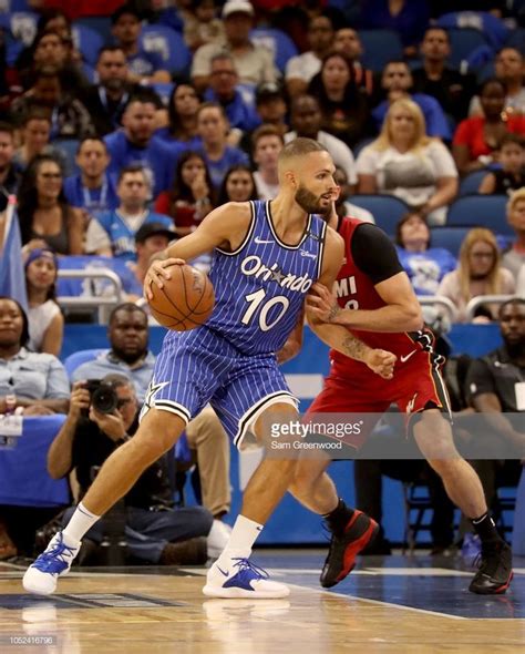 Evan Fournier Of The Orlando Magic Looks To Make A Pass Against Tyler