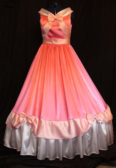 Adult Cinderella Pink Gown Costume Made By The Mice Custom Etsy