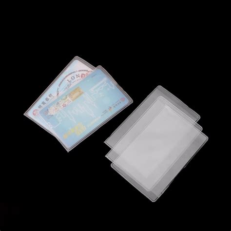Check spelling or type a new query. Great 20Pcs Business Card Holders Clear Plastic Rectangle Work Badge Credit Card Holder ...