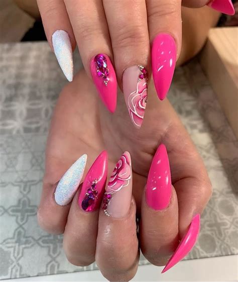 50 Pretty Pink Nail Design Ideas The Glossychic