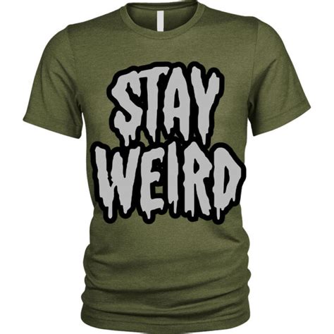 Stay Weird T Shirt Funny Goth Emo Different Unisex Mens EBay