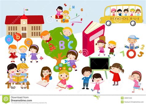 Jan 05, 2020 · la scuola elementare. Bambini e scuola illustrazione vettoriale. Illustrazione ...