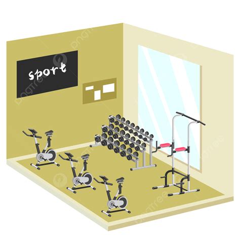 25d Vector Hd Png Images 25d Gym Vector Material 25d 25d Gym Gym