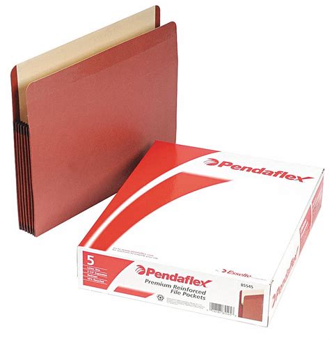 Pendaflex 1 Pockets 14 Pt Red Fibermanila Expandable File Folder