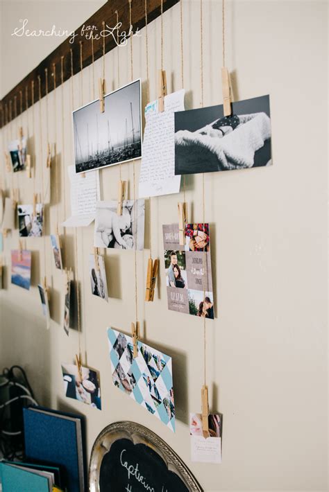 Diy experts offer tips on how to hang pictures, where to hang them and how to group them how to turn a door hinge into a picture hanger (easiest project ever). DIY Hanging Picture Collage {Mountain Wedding Photographer} — Searching for the Light Photography