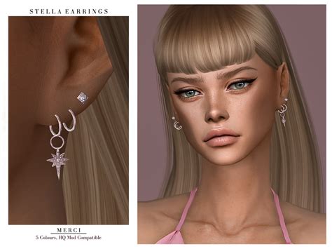 The Sims Resource Stella Earrings
