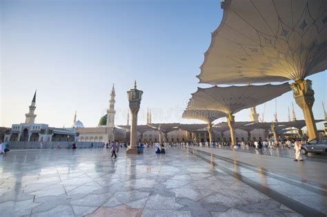 Medina Saudi Arabia Ksa March Sunset At Nabawi Mosque