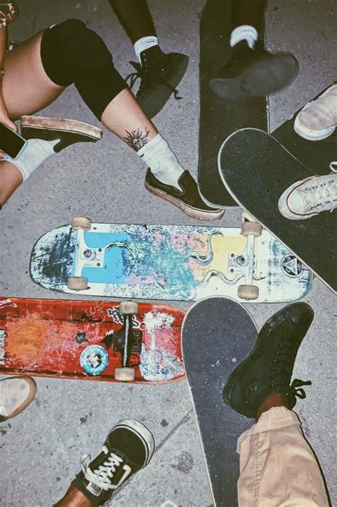 Download Embracing The Skater Lifestyle Skate Shoes On Skateboards