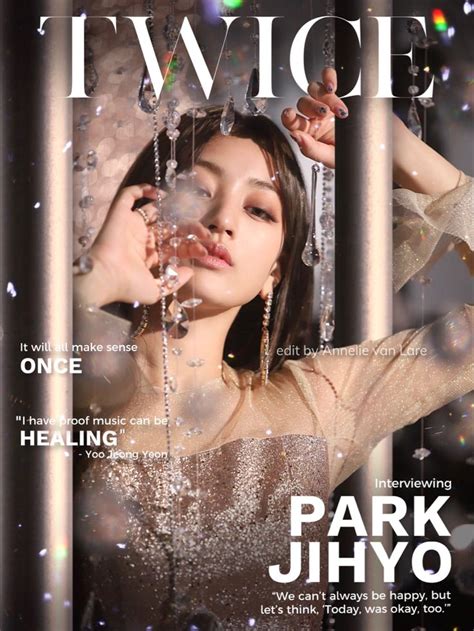 Jihyo Twice Magazine Edit By Annelie Van Lare Kpop Poster
