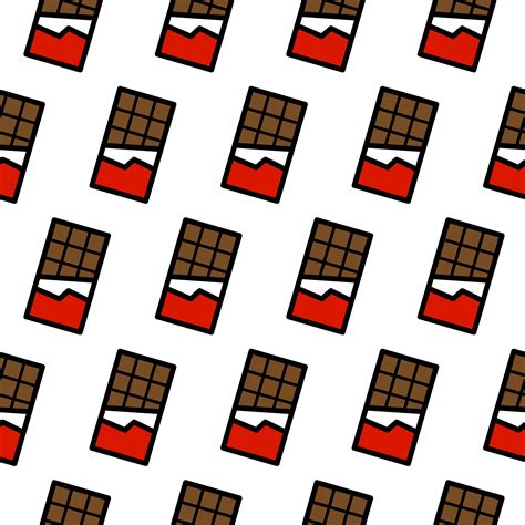 Chocolate Bar Cartoon Seamless Pattern 553349 Vector Art At Vecteezy