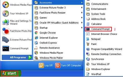 Command Prompt Commands In Windows Xp