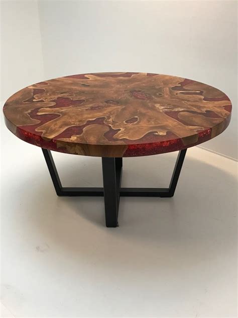 Check spelling or type a new query. Modernist Round Wood & Resin Table with Iron Base, 2000s ...