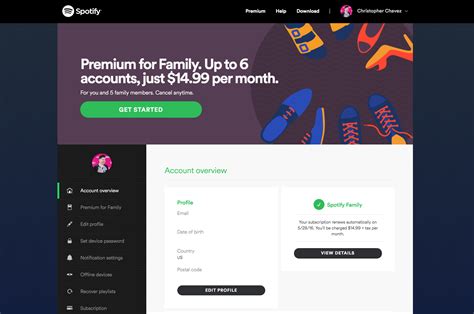 Spotify offline mode is limited to spotify premium users. How to add new members to Spotify's Family plan