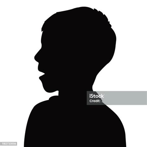 A Child Head Silhouette Vector Stock Illustration Download Image Now