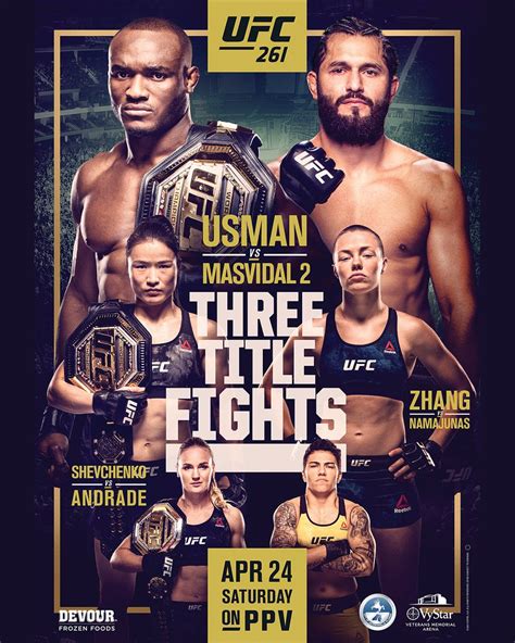 Ufc 261 Poster Looking Pretty Authentic Page 2 Sherdog Forums Ufc