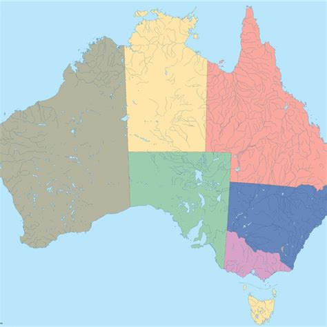 Australia Blind Map Eps Illustrator Map Vector World Maps