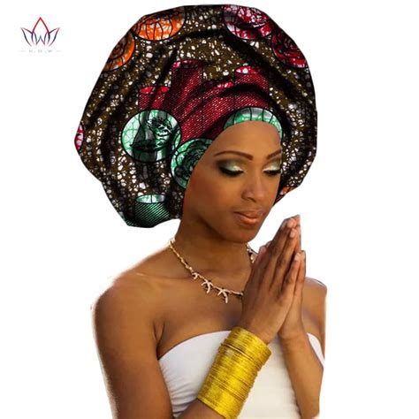 2018 New Fashion African Headwraps For Women Sweet Head Scarf For Lady Hight Quality Cotton
