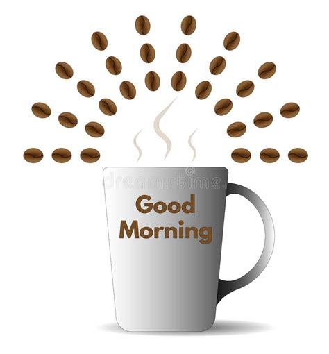 Good Morning With Coffee Stock Vector Illustration Of Steam 55901838