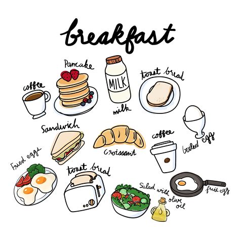 Vector Of Breakfast Collection Download Free Vectors Clipart