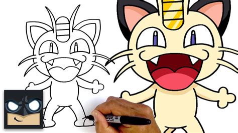 How To Draw Meowth Pokemon Youtube