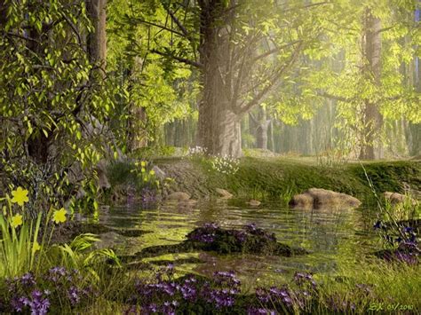 Free Download Enchanted Spring Forest Wallpaper Forwallpapercom