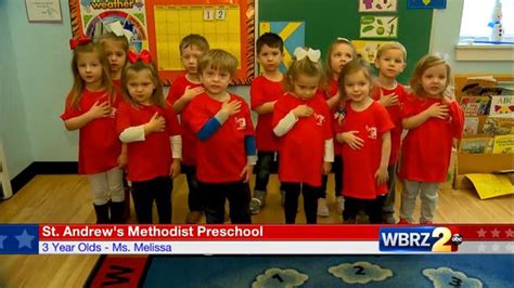 Pledge Of Allegiance St Andrews Methodist Preschool Ms Melissa 3yr Olds