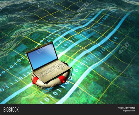 Modern Laptop Floating Image And Photo Free Trial Bigstock