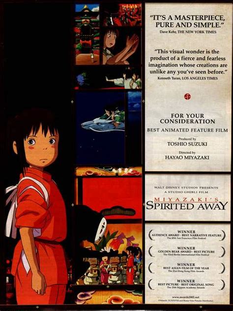 Ghibli Spirited Away Hayao Miyazaki Originalfilm Poster Japan B2 Neuwertig