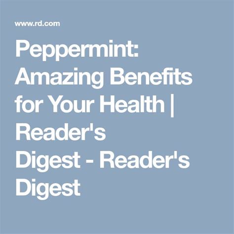 13 Amazing Health Benefits Of Peppermint Health Peppermint Benefit