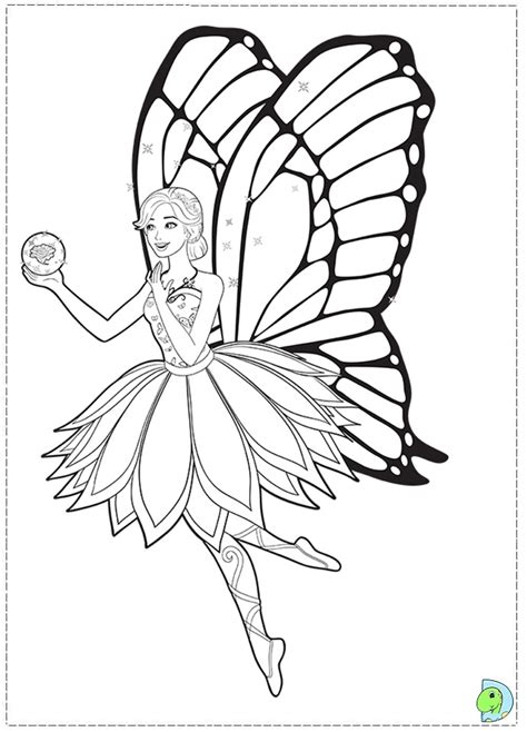 Welcome in barbie as the island princess color pages site. Barbie Mariposa and the Fairy Princess coloring page ...