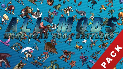 Rpg Maker Mvmz All Mobs 500 Battlers Free Youtube