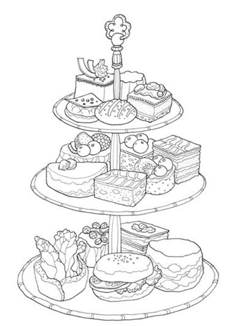 Free Easy To Print Cake Coloring Pages In Cute Coloring Pages