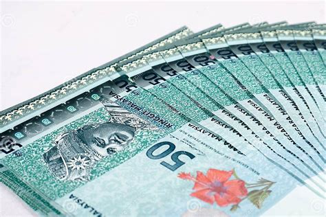 Malaysia Currency Myr Stack Of Ringgit Malaysia Bank Note Stock Image