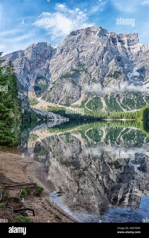 Lago Di Braies Pragser Wildsee South Tyrol Italy Stock Photo Alamy
