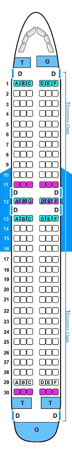Seat Map Sky Airlines Airbus A320 232 Seatmaestro