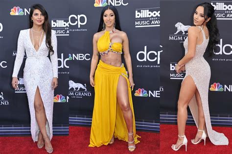 Plunging Necklines And Revealing Dresses Billboard Red Carpet 2019 In