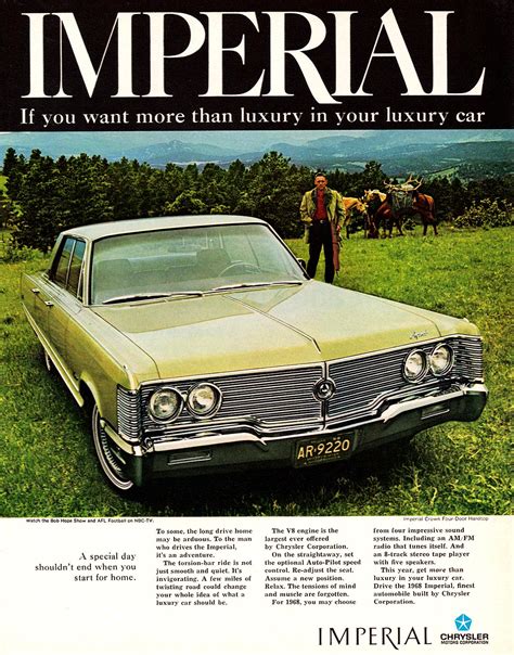 1968 chrysler imperial crown sedan ad classic cars today online
