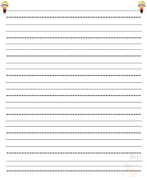Free Printable Lined Paper Templates For Kids In Pdf