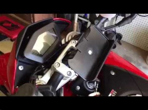 The mount find old bike light or reflector (with quick release) remove the mount. DIY cellphone holder for motorcycle - YouTube