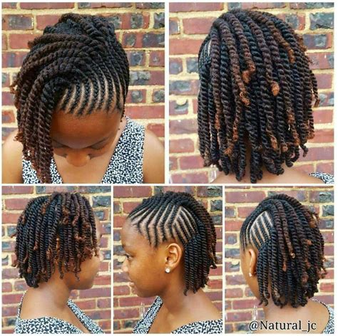 How to flat twist natural hair. Braids with twists | Braids & Dreads in 2019 | Natural ...