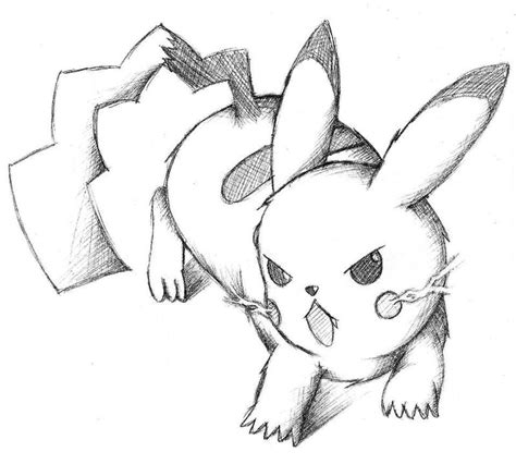 Pikachu Sketch By Rikulaw On Deviantart