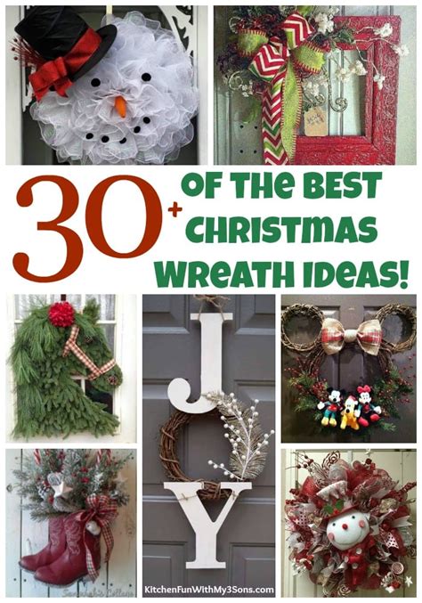 30 Of The Best Diy Christmas Wreath Ideas Kitchen Fun With My 3 Sons