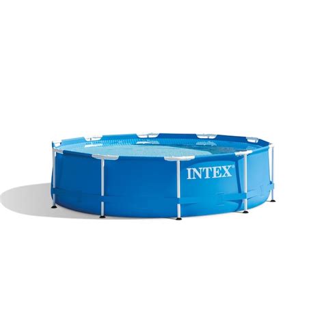 Intex 10 Ft X 30 In Round Above Ground Pool In The Above Ground Pools