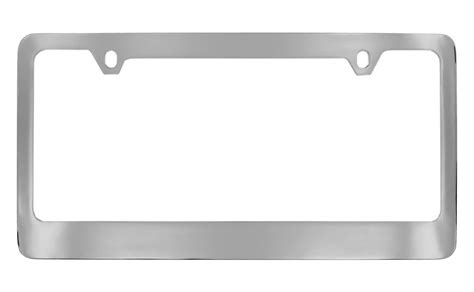 Chrome Plated Solid Brass License Plate Frame 2 Hole